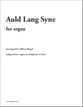 Auld Lang Syne Organ sheet music cover